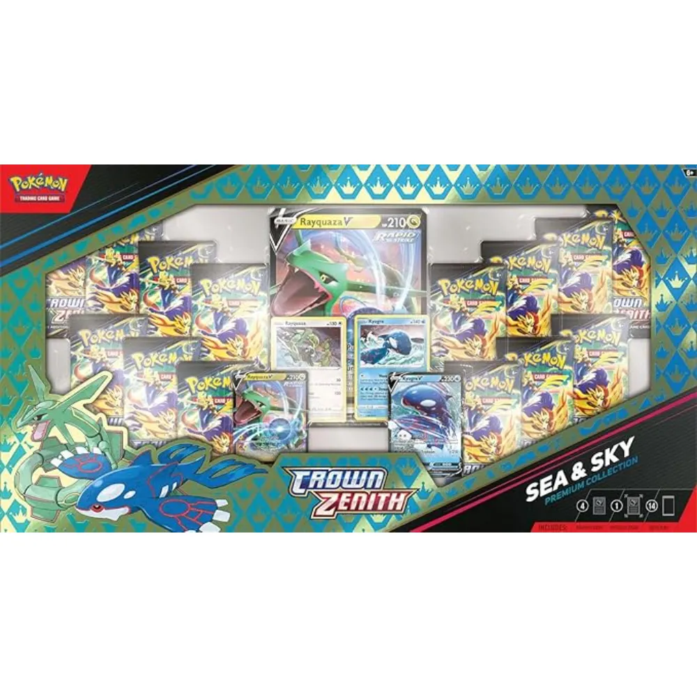 Pokémon TCG - Crown Zenith Sea & Skye Premium Collection Box